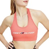 Tommy Hilfiger Sport Mid Intensity Sportbeha - Maat L - Vrouwen - Oranje - Wit