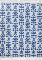 The Rug Republic Hand Woven FULHAM Natural/Blue 190 x 290 cm CARPET