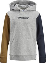 JACK&JONES JUNIOR JORJAXON BLOCK SWEAT HOOD JR Jongens Trui - Maat 128