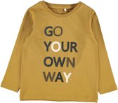 Name-it Jongens Tshirt Neller "Go Your Own Way" Cummin - 92