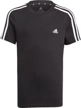 adidas 3-Stripes T-shirt - Unisex - Zwart - Wit