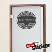 Muursticker - deursticker - The office - zwart - 50-46 cm