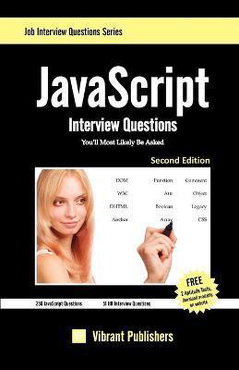 Omslag van JavaScript Interview Questions You'll Most Likely Be Asked
