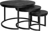 Salontafel New York | Triole All Black | Set van 3