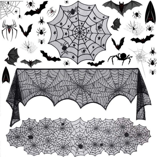 Vrijgevigheid hardware dorst Feesty - Halloween decoratie - Tafelkleed decoratieset - 112 Halloween  stickers Gratis | bol.com