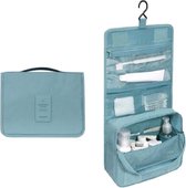 Fako Fashion® - Toilettas Met Haak - Travel Bag - Organizer Voor Toiletartikelen - Reisartikelen - Travel Bag - Ophangbare Toilettas - Turquoise