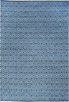 The Rug Republic Hand Woven LOSSIE Blue 8 x 10 ft CARPET