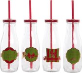 Fles DKD Home Decor Metaal Kristal (400 ml) (4 pcs)