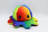 Octopus Mood Knuffel – Omkeerbaar – TikTok Hype 2021 – Verschillende Kleuren – Blij en Boos - Regenboog