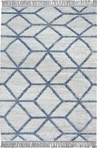 The Rug Republic Hand Woven, Punja SANDRA Ivory/Blue 120 x 180 cm CARPET