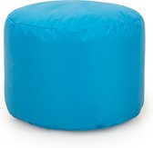 Drop & Sit Poef – Turquoise – 50 x 50 x 42 cm - Rond