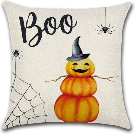 Sierkussen Halloween - Boo 2 - Sierkussen - Halloween - 45x45 cm - Sierkussen - Polyester