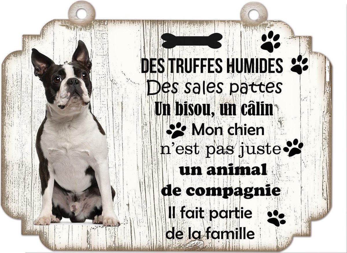 Tableau Déco - Boston Terrier