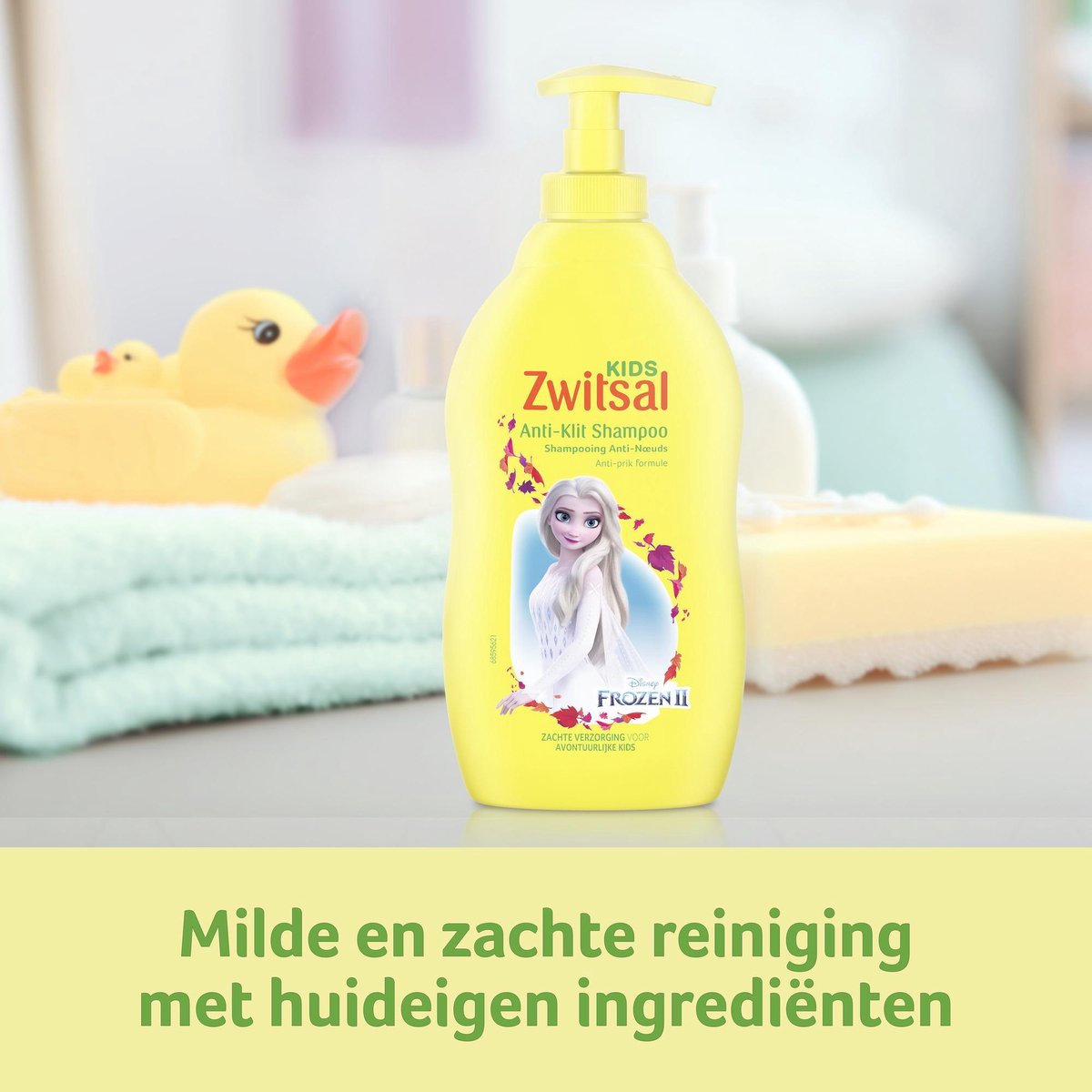 Bol.com Zwitsal Frozen Zeepvrij Anti-Klit Babyshampoo - 6 x 400 ml - Voordeelverpakking aanbieding