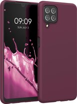 kwmobile telefoonhoesje geschikt voor Samsung Galaxy A22 4G - Hoesje voor smartphone - Back cover in bordeaux-violet