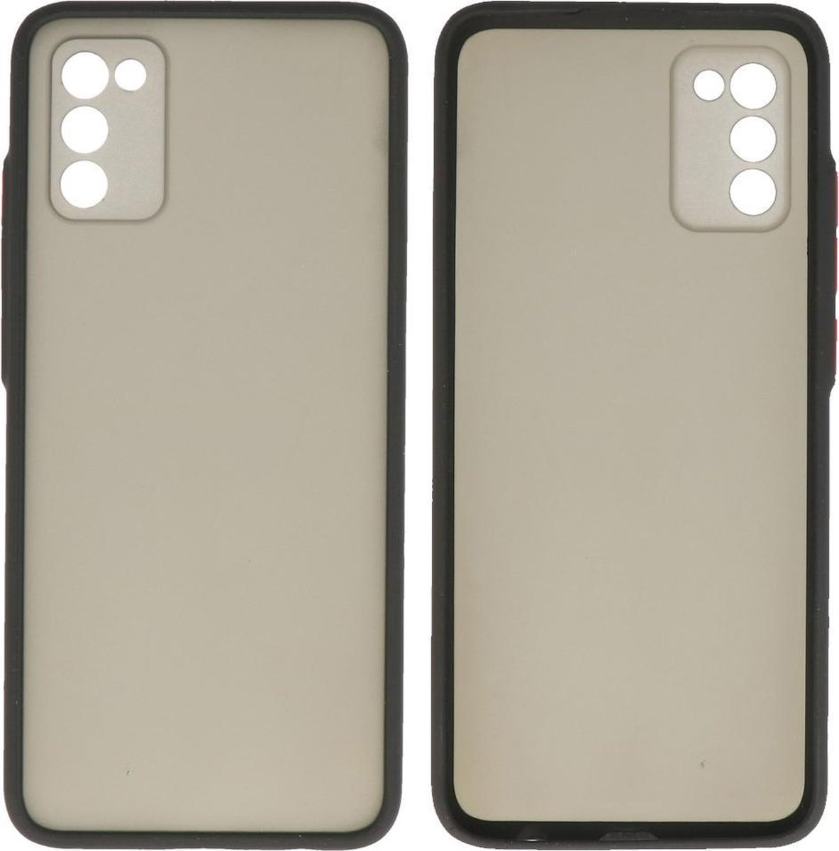 Samsung Galaxy A02S Hoesje - Back Cover Telefoonhoesje - Zwart
