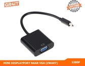 Mini DisplayPort naar VGA adapter - Zwart - 1080P