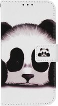 - ADEL Kunstleren Book Case Pasjes Portemonnee Hoesje Geschikt voor Samsung Galaxy Note 10 - Panda
