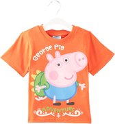 George Pig t-shirt - oranje - George van Peppa Big shirt - maat 92