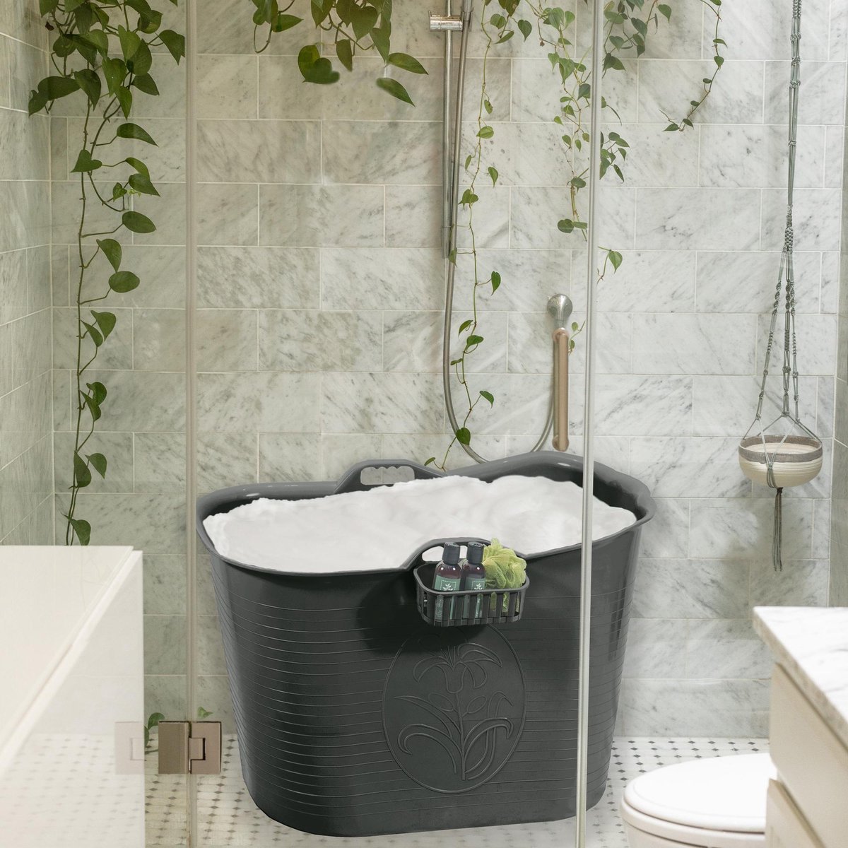 Zitbad Voor Volwassenen Bath Bucket Zwart 200L