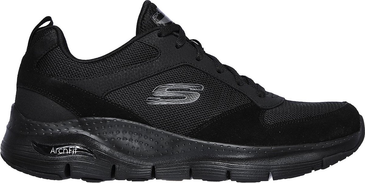 Skechers Arch Fit-Servitica Heren Sneakers - Zwart