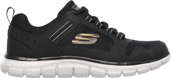 Skechers Track Knockhill heren sneakers - Zwart - Extra comfort - Memory Foam