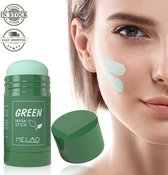 Green Mask Stick - Huidverzorging - Gezichtsmasker - Kleimasker - Mee Eters & Acne verwijderen - Acne verzorging - Vette huid - Mee-eter verwijderaar - Poriën reiniger -Blackhead - Verzachtend -Verkoelend - Dermatologisch getest