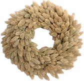 Krans | Droogbloemen | Kanariegras | Naturel | 30cm