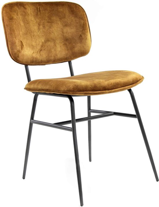 Lodge Living Carlijn chaise de salle à manger - Or