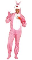 Guirca - Haas & Konijn Kostuum - Roze Konijn Bertus Bunny Kostuum - roze - Maat 52-54 - Carnavalskleding - Verkleedkleding
