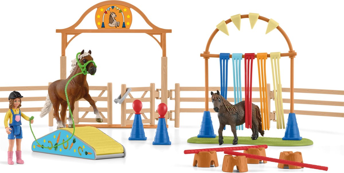 schleich FARM WORLD Speelfigurenset - Paarden Trainingskamp - Kinderspeelgoed voor Jongens en Meisjes - 3 tot 8 jaar - 41 Onderdelen - 42481 — afbeelding 2