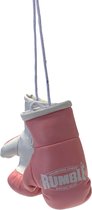 Rumble Mini Carhanger Boxing Glove Rose- Wit Mini gants de boxe