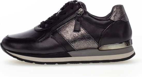 Gabor 76.364.57 Dames Sneakers - Zwart - Maat 41 | bol.com