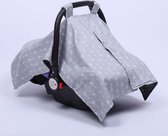 Purebaby Maxi Cosi autostoel beschermende kap tegen wind, regen, zon, licht en geluid Universeel geschikt voor ieder merk Blauw-Zwart