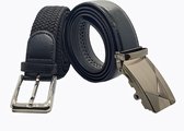 Safekeepers broekriemen - Elastische Riem - Automaat Riem - Dames - 2 Stuks - Taille 115 - Zwart