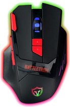 Battletron - USB Gaming Muis - 2400 DPI - 8 Knoppen - Optimale Game Muis - Lichteffecten in 7 kleuren