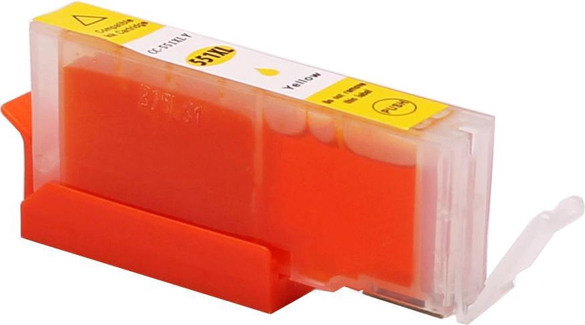 Inkmaster huismerk Compatible Canon CLI - 551 Y yellow geel Voor Canon Pixma Printers: MG5450 / MG5550 / MG5650 / MG6350 / MG6450 / MG6650 / MG7150 / MG7550 / IP7250 / MX925 / MX725 / IX6850 / IP8750