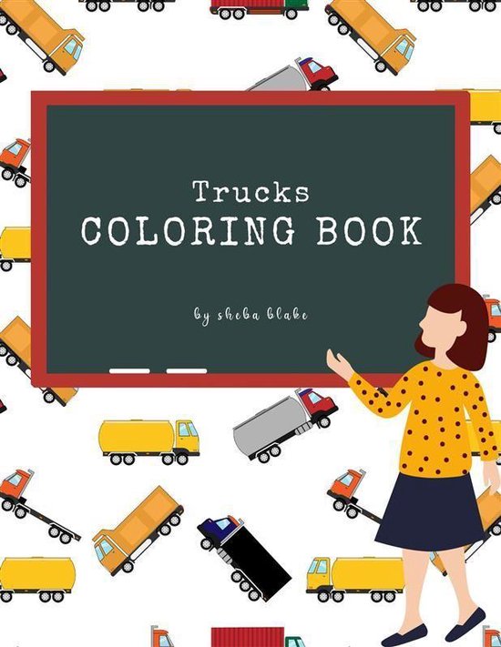 Trucks Coloring Book for Kids Ages 3+ (Printable Version) - cover