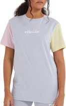 Ellesse Buonanotte T-shirt - Vrouwen - Lichtblauw - Geel - Roze - Wit