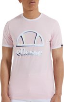 Ellesse Aggis T-shirt - Mannen - Licht roze - Wit