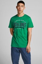 Jack & Jones T-shirt Jjelogo Tee Ss O-neck 2 Col Aw21 No 12189734 Verdant Green/slim Mannen Maat - XL