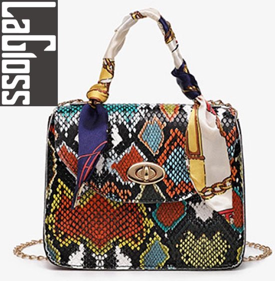 Lagloss Fashion Bag Bag Mode 2021 Model 2 - Klein Fashion Bag - Type Lil Bag - Sac à bandoulière avec poignée châle - 17x14x6 cm