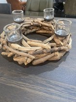 Geurstokjes - Woodbridge lege glazen Geur verspreider met 50 rotan stokjes set - Wit