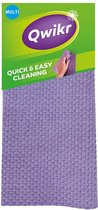 QWIKR Multi schoonmaakdoekjes - Tot 2 x sneller een perfect schoon resultaat - Nieuwste generatie microvezel en een speciale duo werking