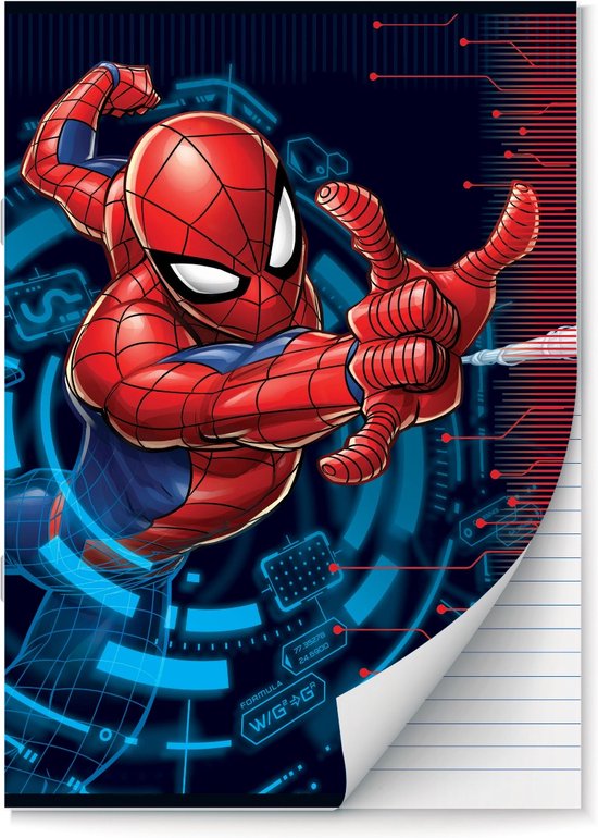 Spider-Man schriften Lijn A4 - 2 stuks