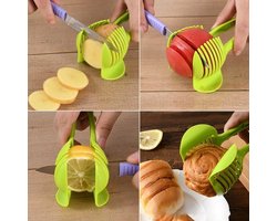 Tomaten Snijder - Eiersnijder - Uiensnijder - Keuken Accessoires - Easy Slicer- Groen Tomaten Snijder - Eiersnijder - Uiensnijder - Keuken Accessoires - Easy Slicer- Groen