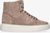 Tango | Alex 12-a taupe kid suede sneaker - bone white sole | Maat: 37