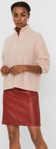 Vero Moda VMPLAZA HIGHNECK ZIPPER BLOUSE - Misty R Rose