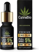 CBD Olie 5% | 10 ml | Full Spectrum | PREMIUM KWALITEIT | CannaBio