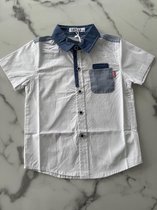 Jongens Overhemd "Wit" verkrijgbaar in de maten 104/4 t/m 164/14